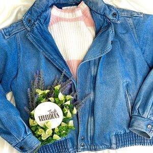 Denim Bomber Vintage Jacket